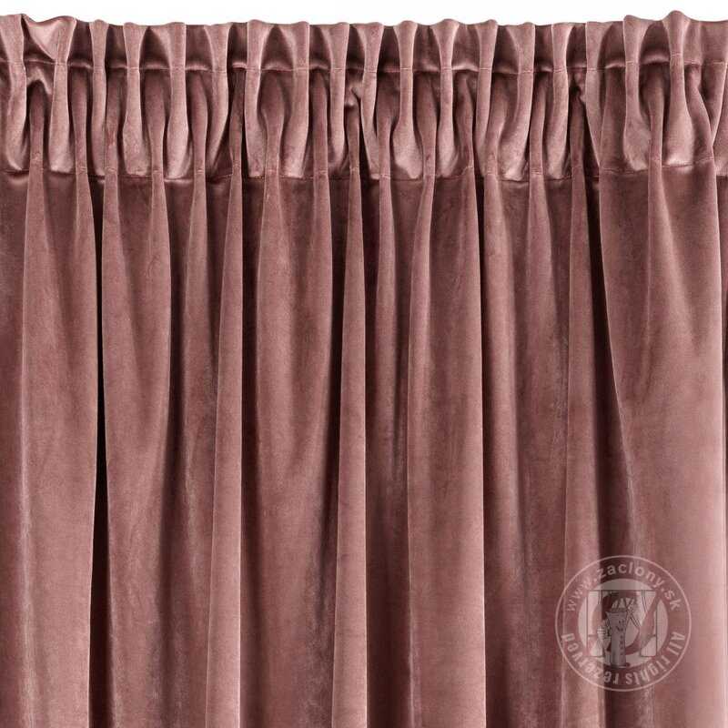 Záves VILLA na páske staroružový 140x270cm