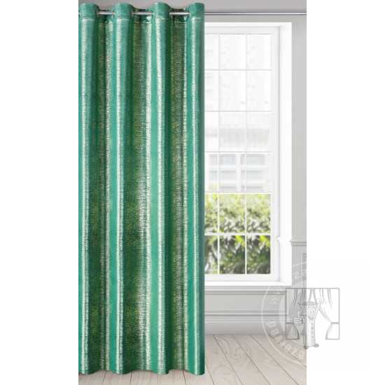 Záves MABEL na krúžkoch tmavozelený 140x250 cm
