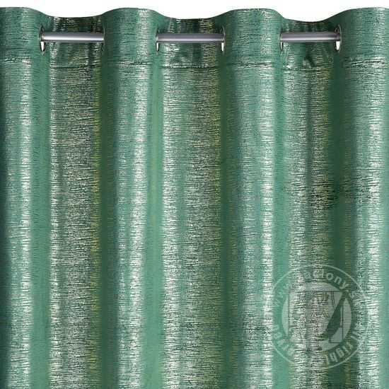 Záves MABEL na krúžkoch tmavozelený 140x250 cm