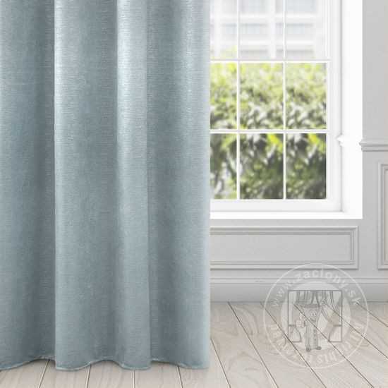 Záves MABEL na krúžkoch nebeská modrá 140x250 cm