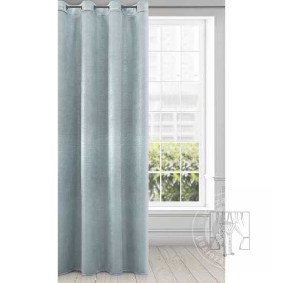 Záves MABEL na krúžkoch nebeská modrá 140x250 cm