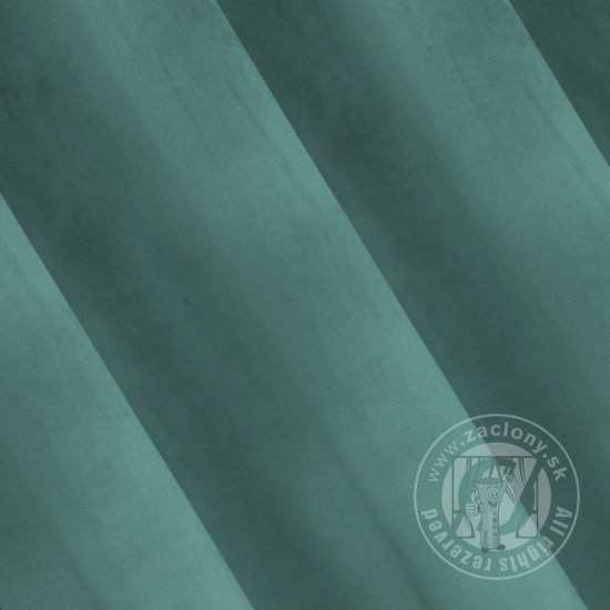 Záves PERI na krúžkoch tmavý tyrkysový 140x250 cm