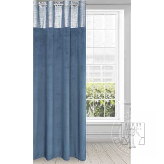 Záves PERI na krúžkoch námornicky modrý 140x250 cm