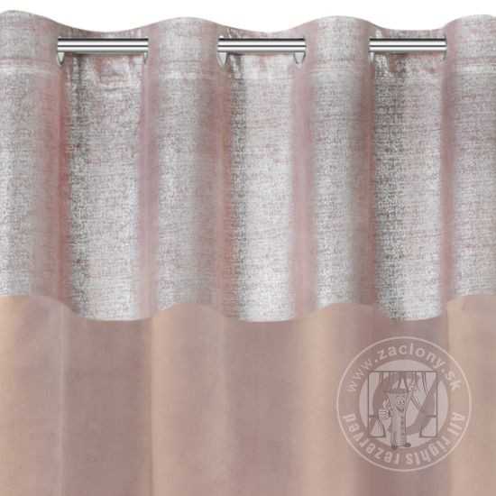 Záves PERI na krúžkoch púdrový 140x250 cm