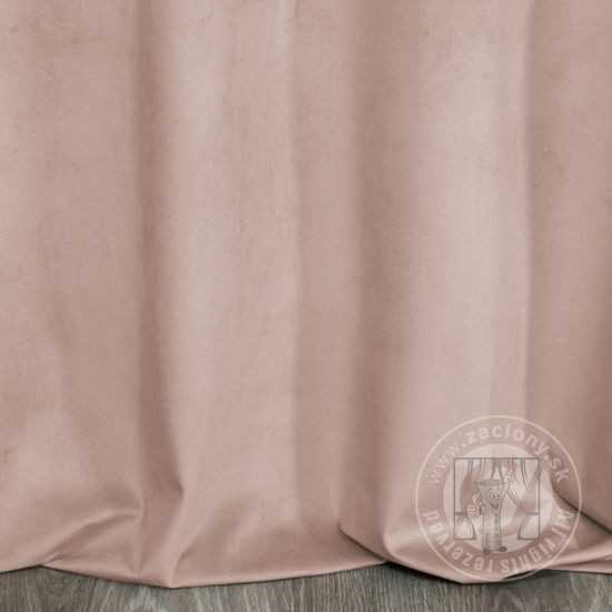 Záves PERI na krúžkoch púdrový 140x250 cm