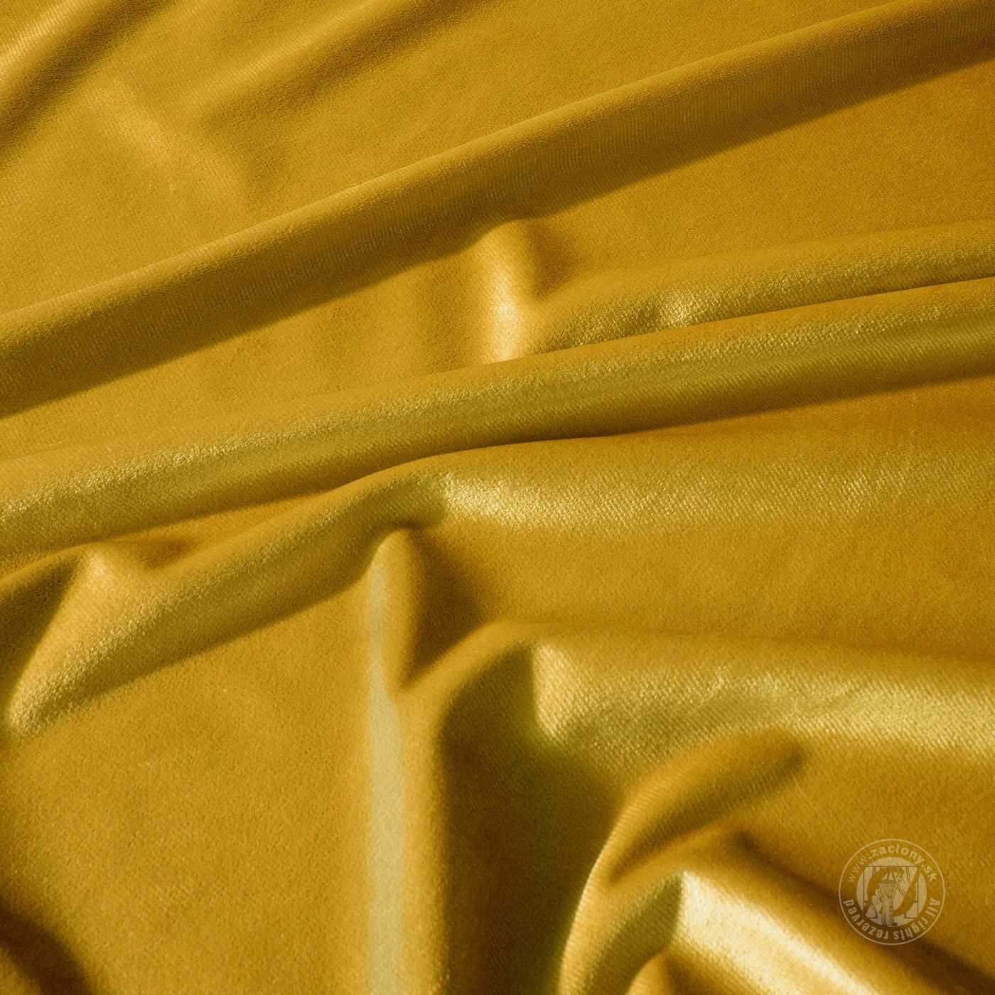 Záves MELANIE na krúžkoch horčicový 215x250cm 