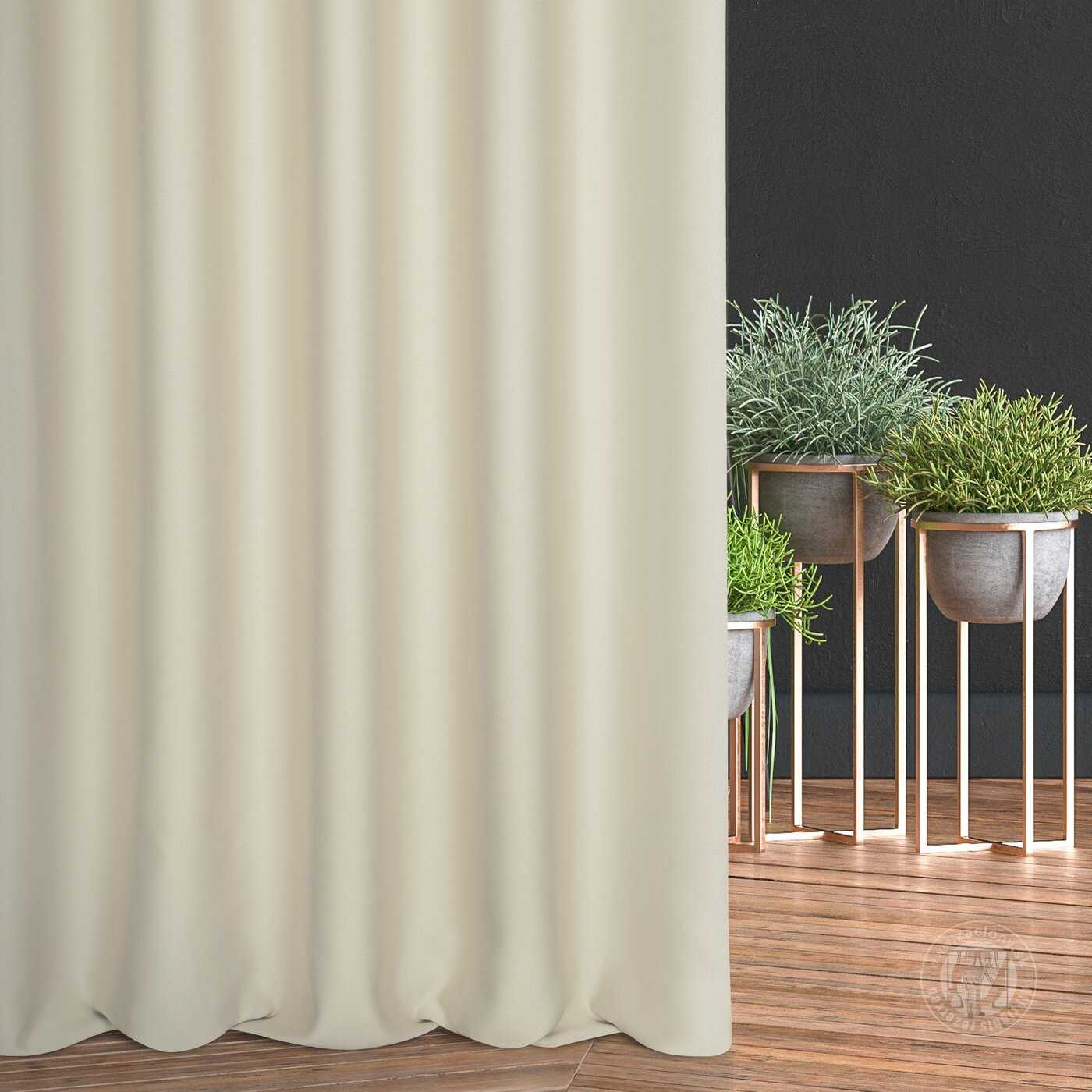 Záves BLACKOUT tmavý krémový