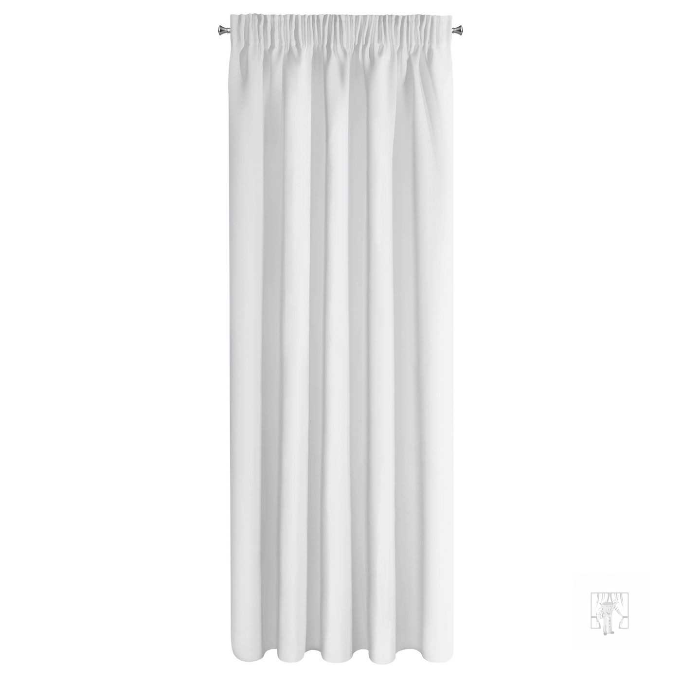 Záves LOGAN na páske 135x270 cm biely