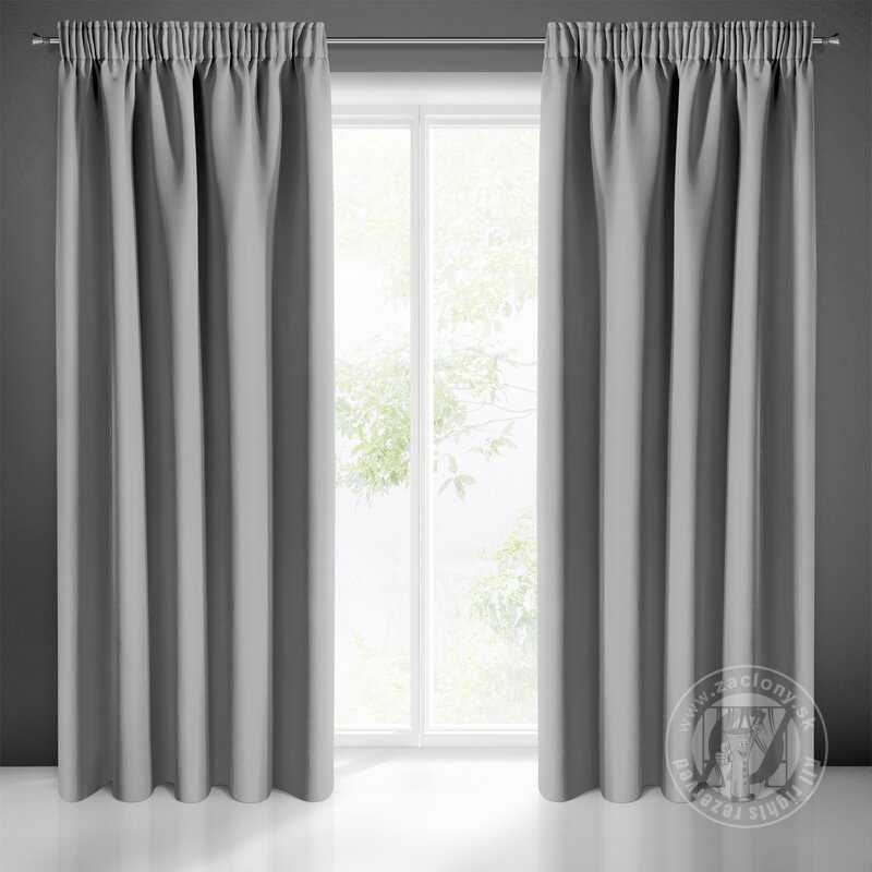Záves LOGAN na páske 135x270cm sivý