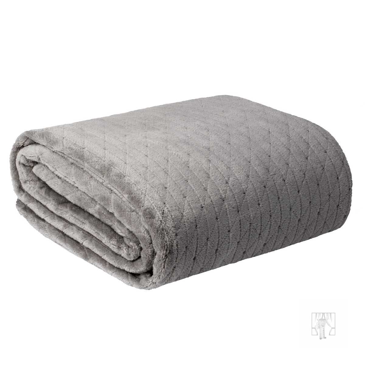 Deka z mikroflanelu CINDY4 170x210cm tmavosivá