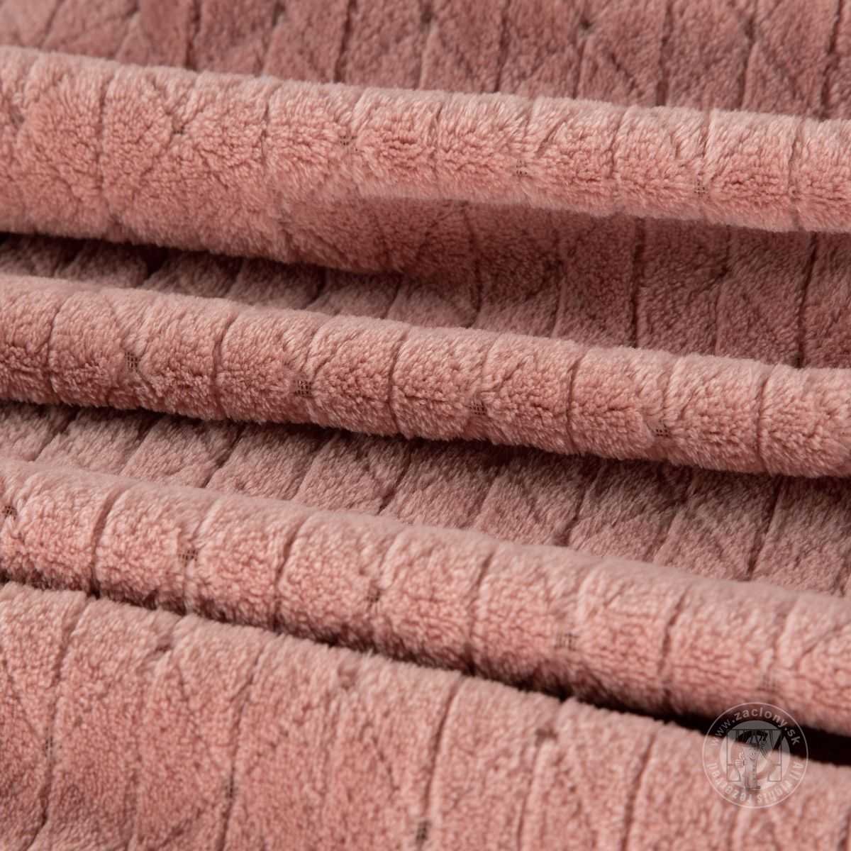 Deka z mikroflanelu CINDY4 170x210cm ružová