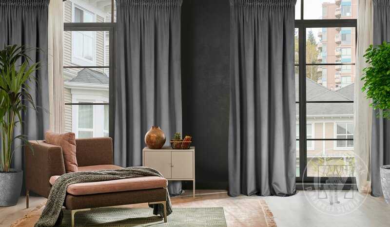 Záves ROSA na páske grafitový 140x270cm