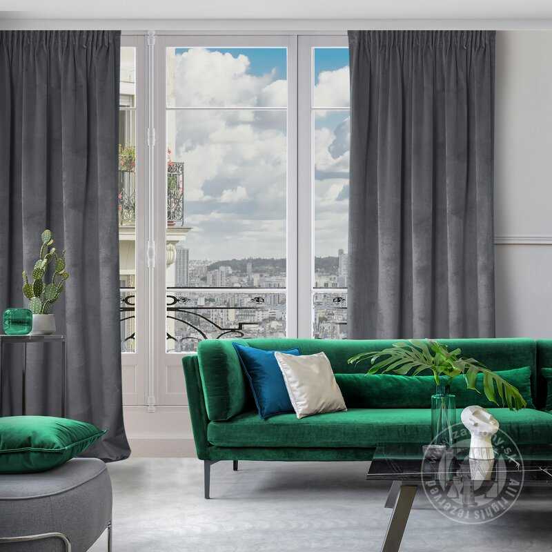 Záves ROSA na páske grafitový 140x270cm