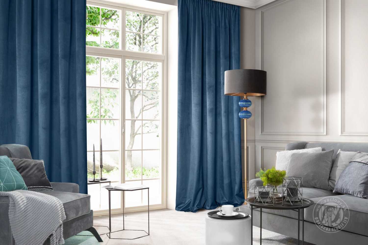 Záves ROSA na páske granátový 140x270cm