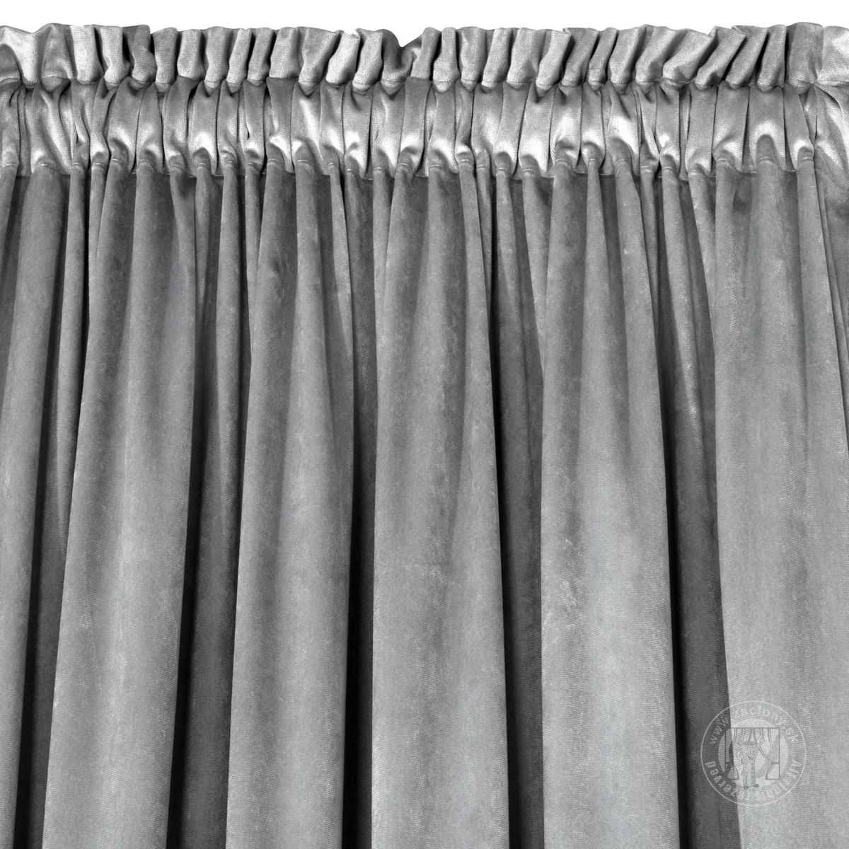 Záves ROSA na páske strieborný 140x270cm