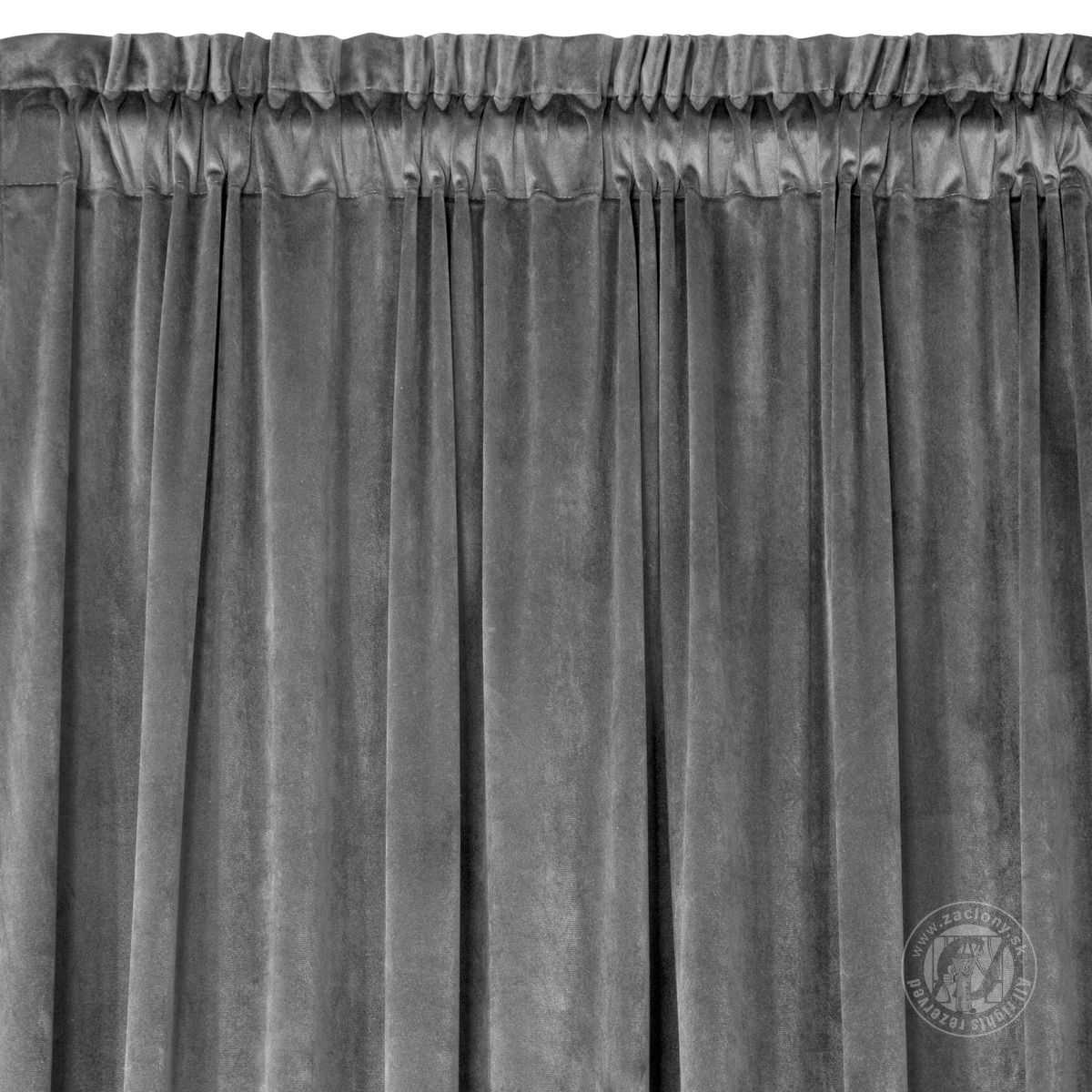 Záves ROSA na páske tmavosivý 140x300cm