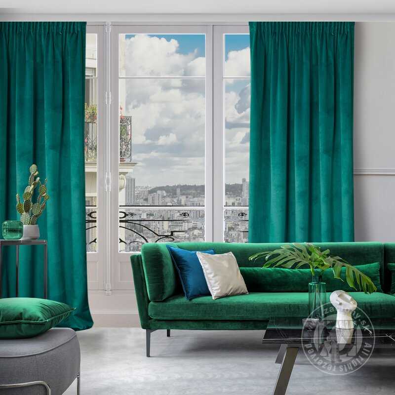 Záves ROSA na páske tmavý tyrkysový 140x270cm