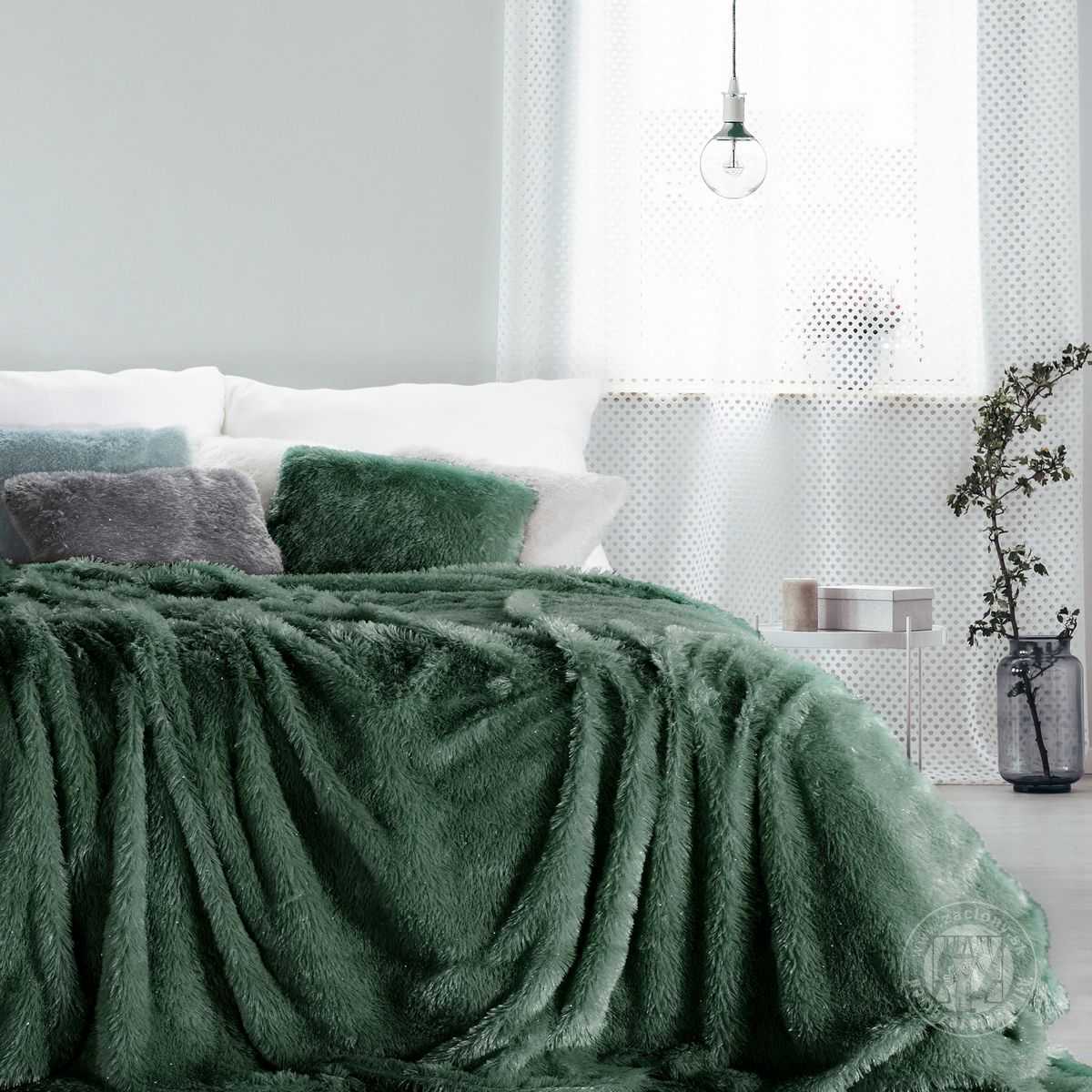 Deka TIFFANY 150x200cm tmavozelená