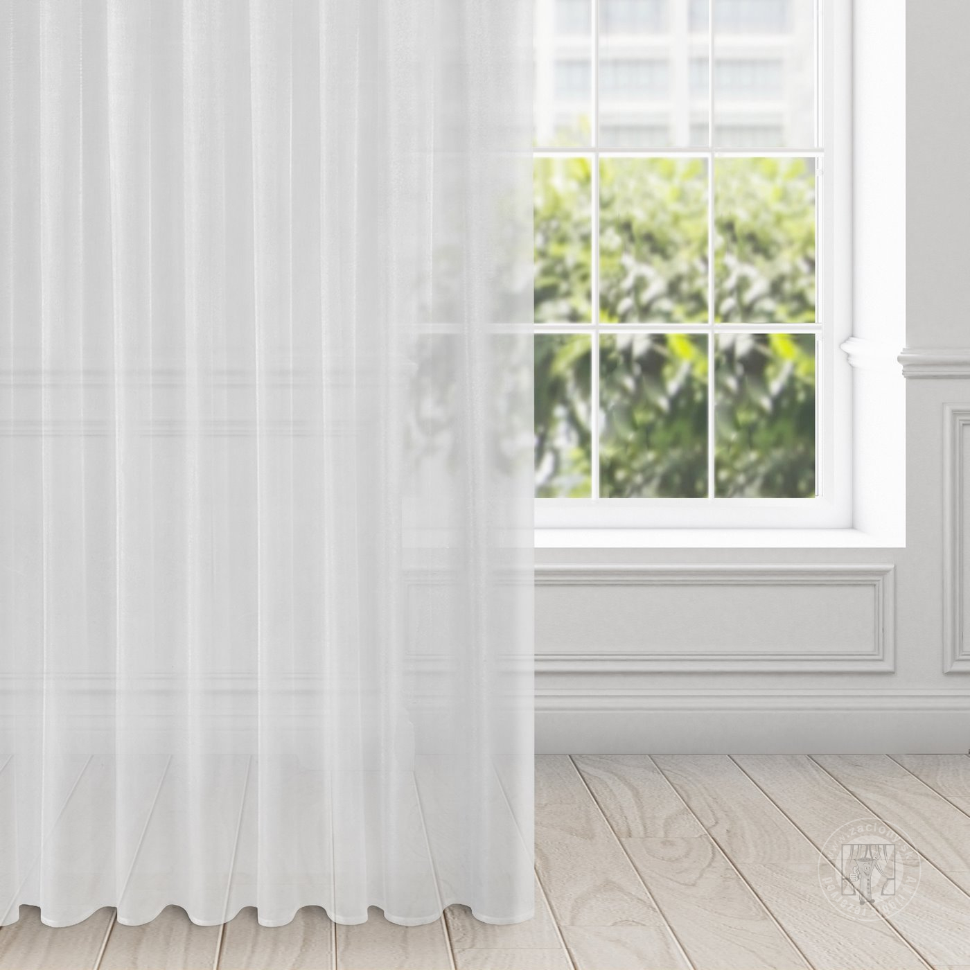 Záclona ALEXA biela na páske 350x250cm