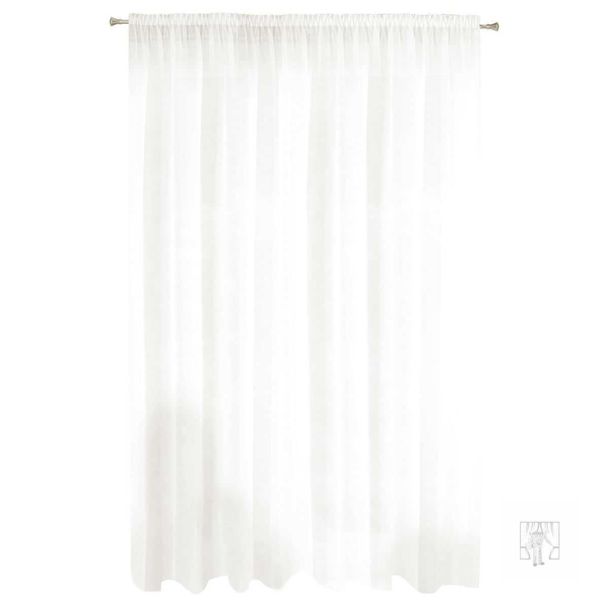 Záclona REBECCA na páske krémová 350x250cm