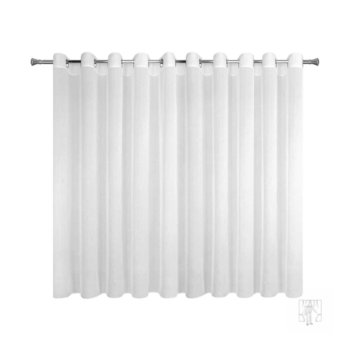 Záclona REBECCA na krúžkoch biela 350x160cm