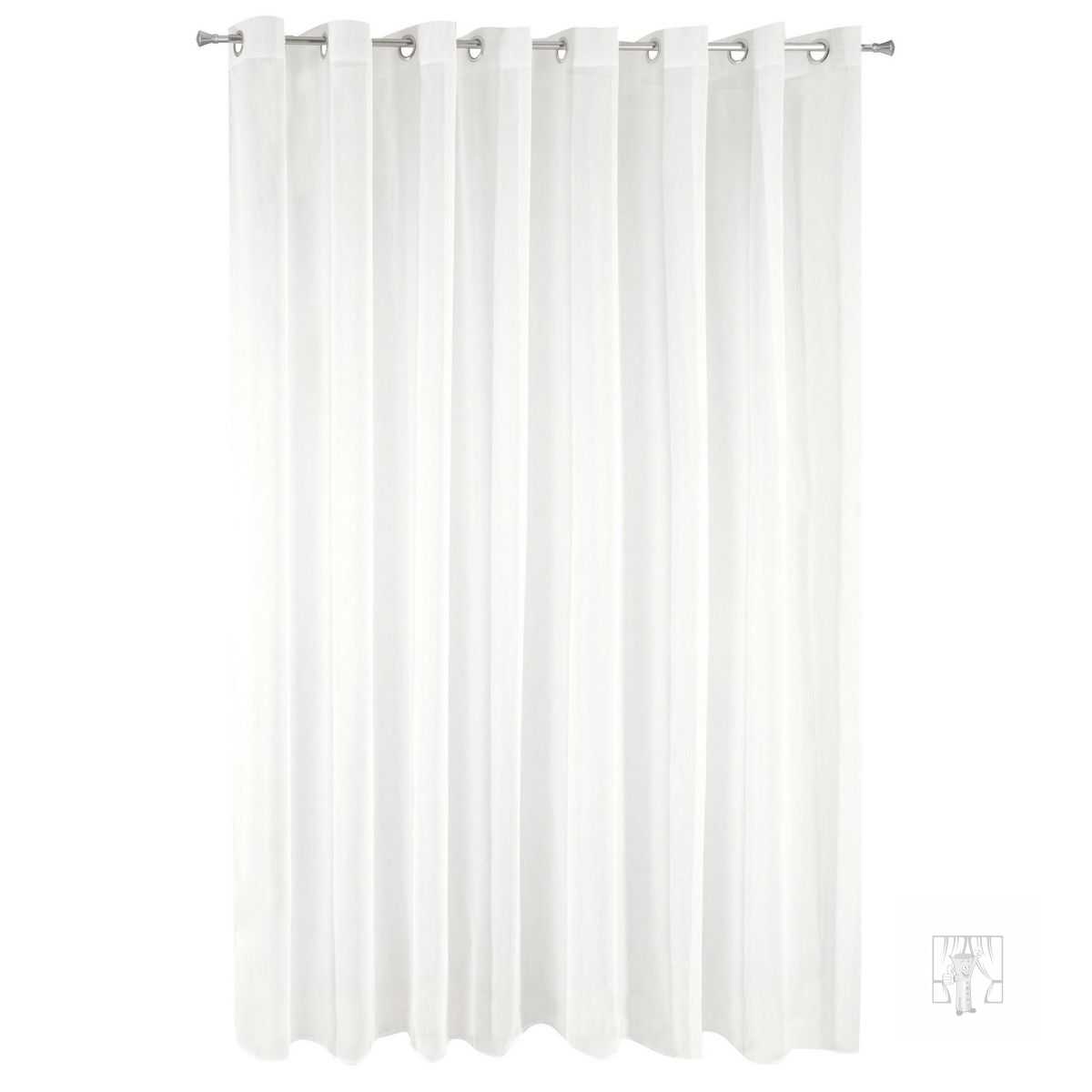 Záclona REBECCA na krúžkoch krémová 350x250cm