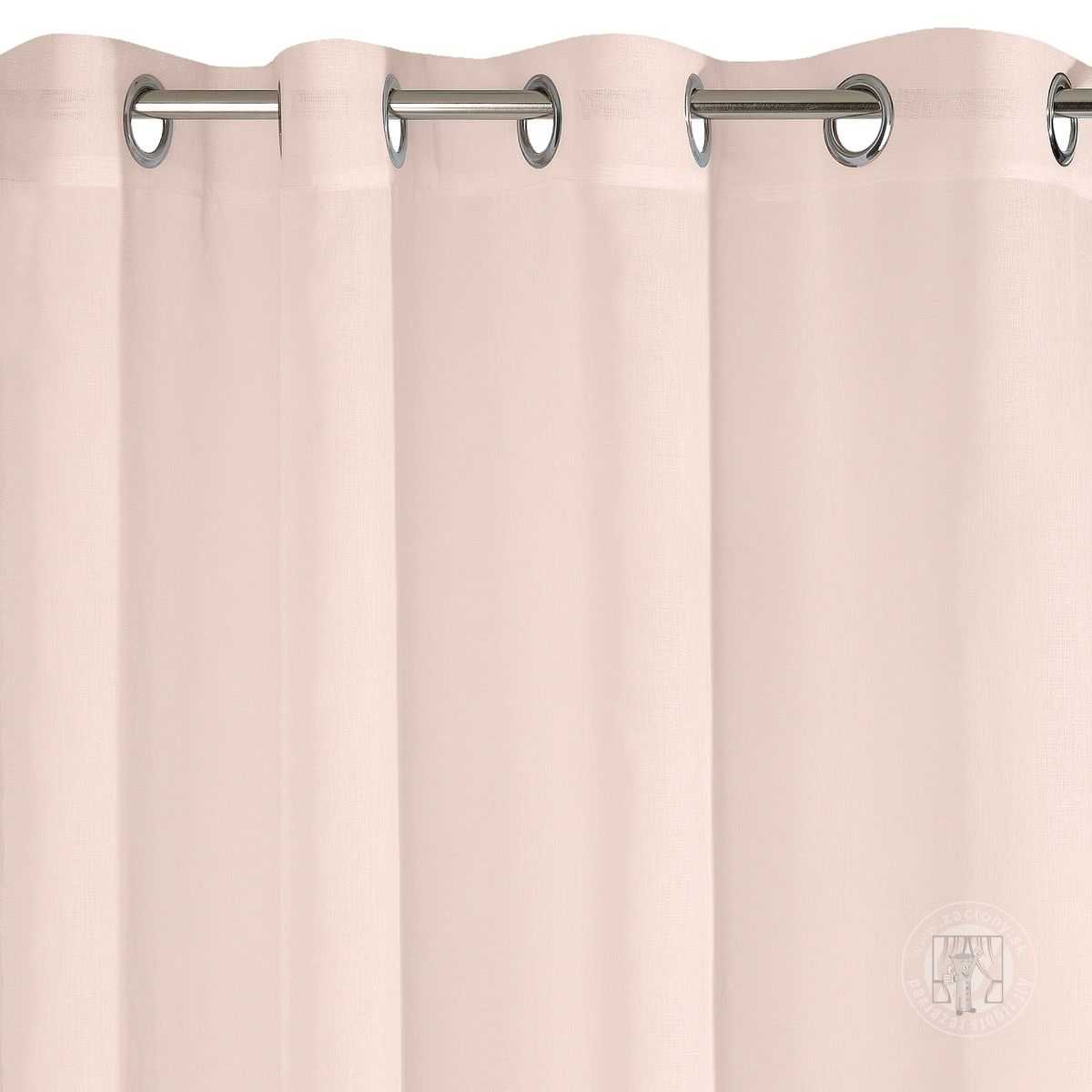Záclona EFIL na krúžkoch rúžová 140x250cm