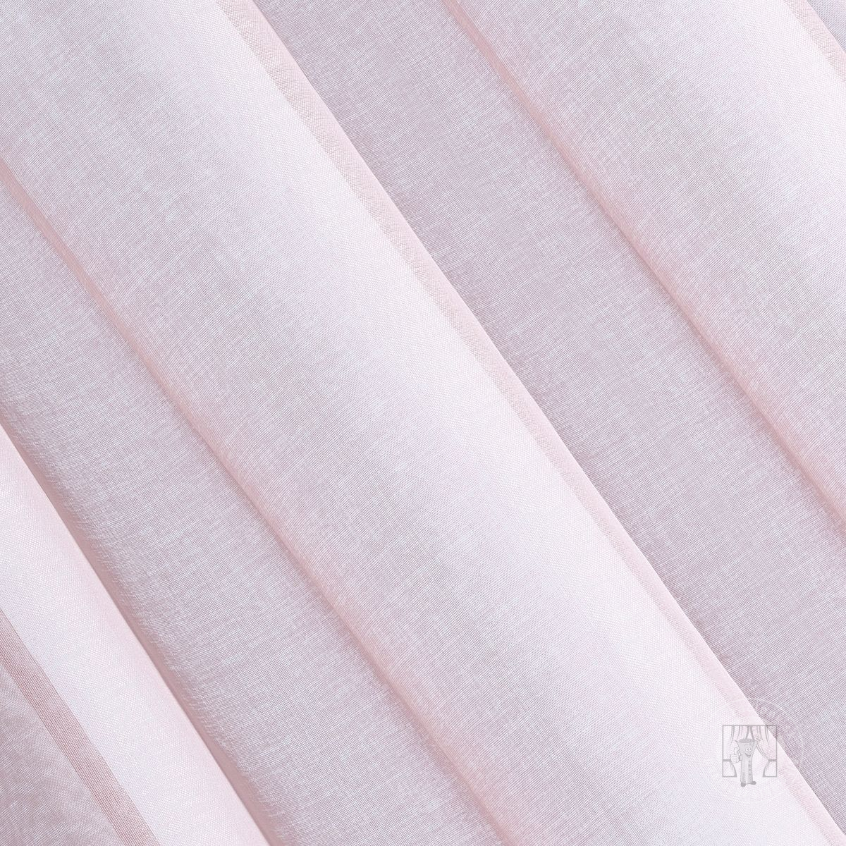 Záclona ELPIDIA na páske rúžová 140x270cm