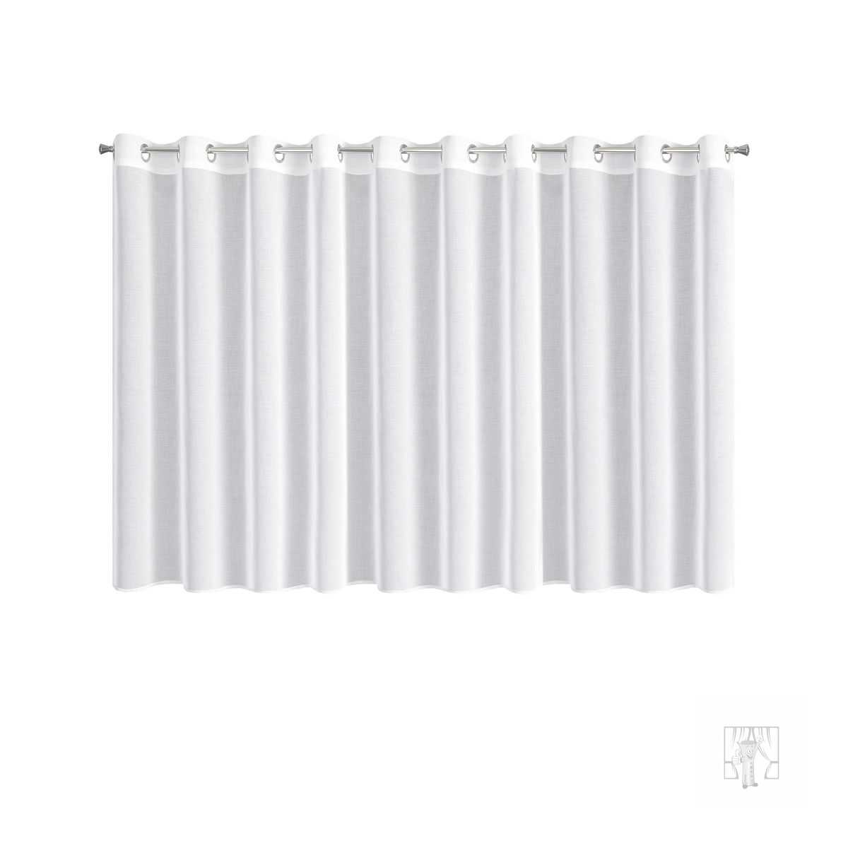 Záclona LANA na krúžkoch 350x150cm biela 