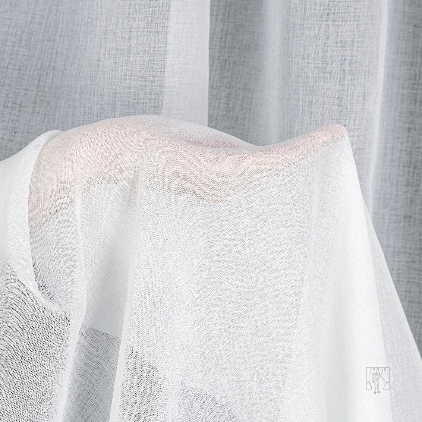 Záclona Lana na krúžkoch Biela 350x150cm