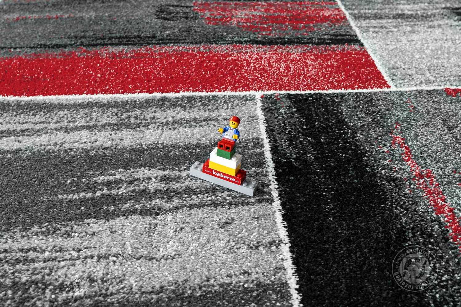 Kusový koberec HAWAII red