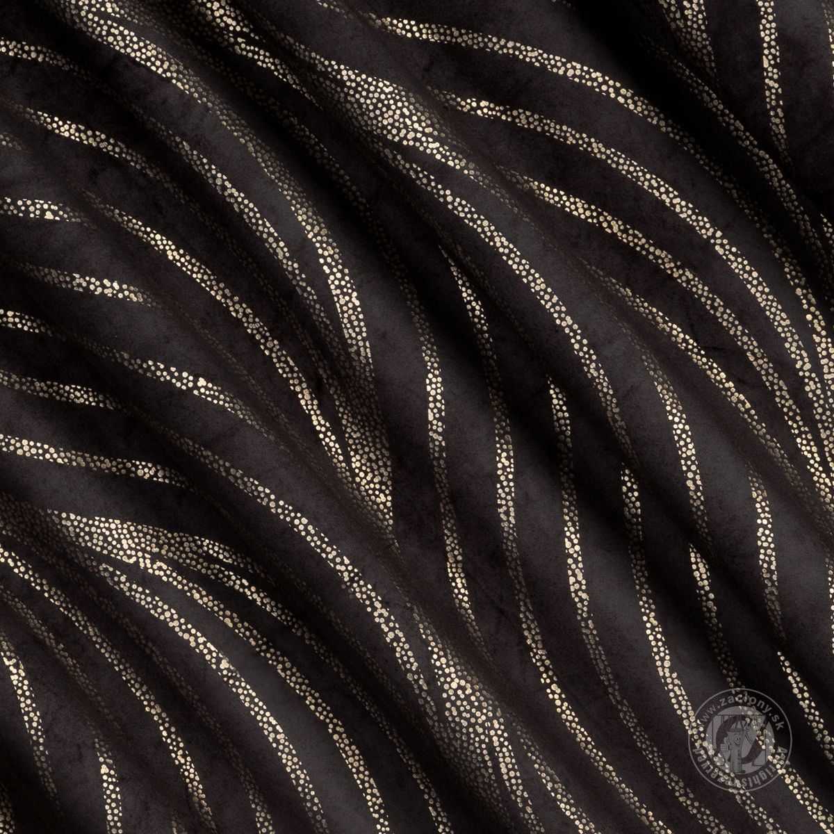 Záves VICTORIA3 na páske čierny 140x270 cm 