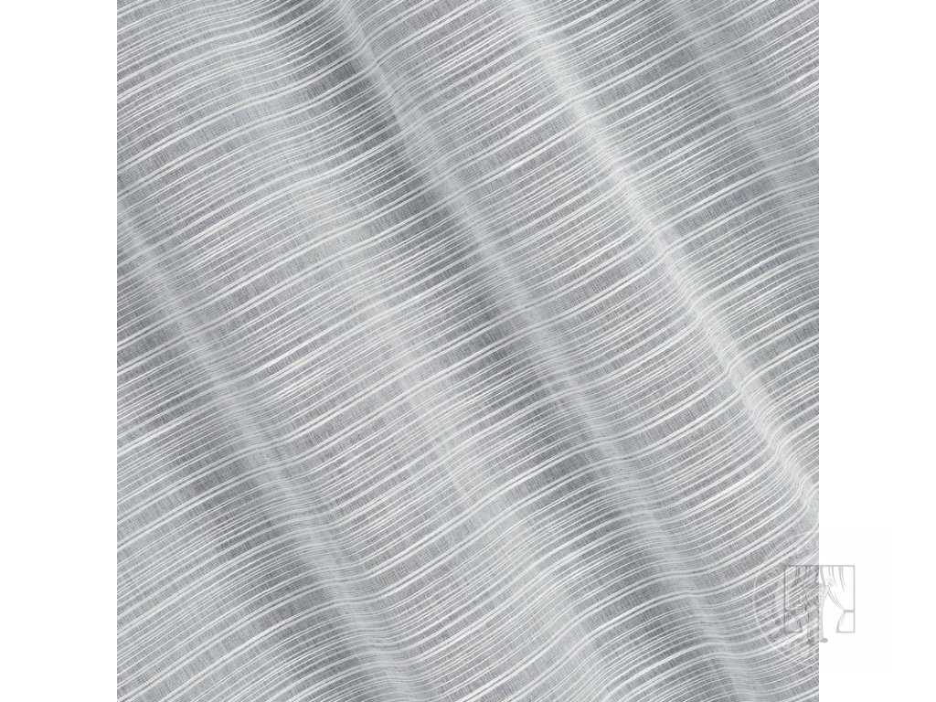 Záclona ARIA na krúžkoch sivá 140x250 cm