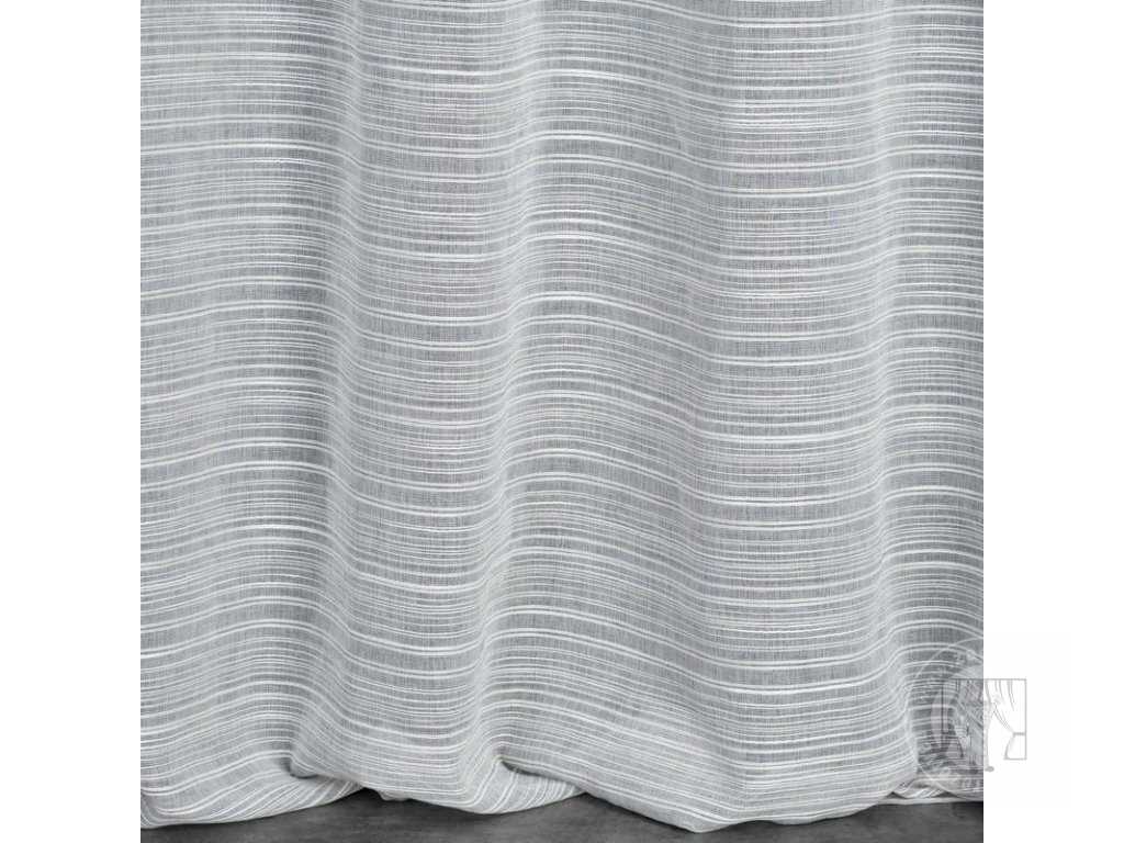 Záclona ARIA na krúžkoch sivá 140x250 cm