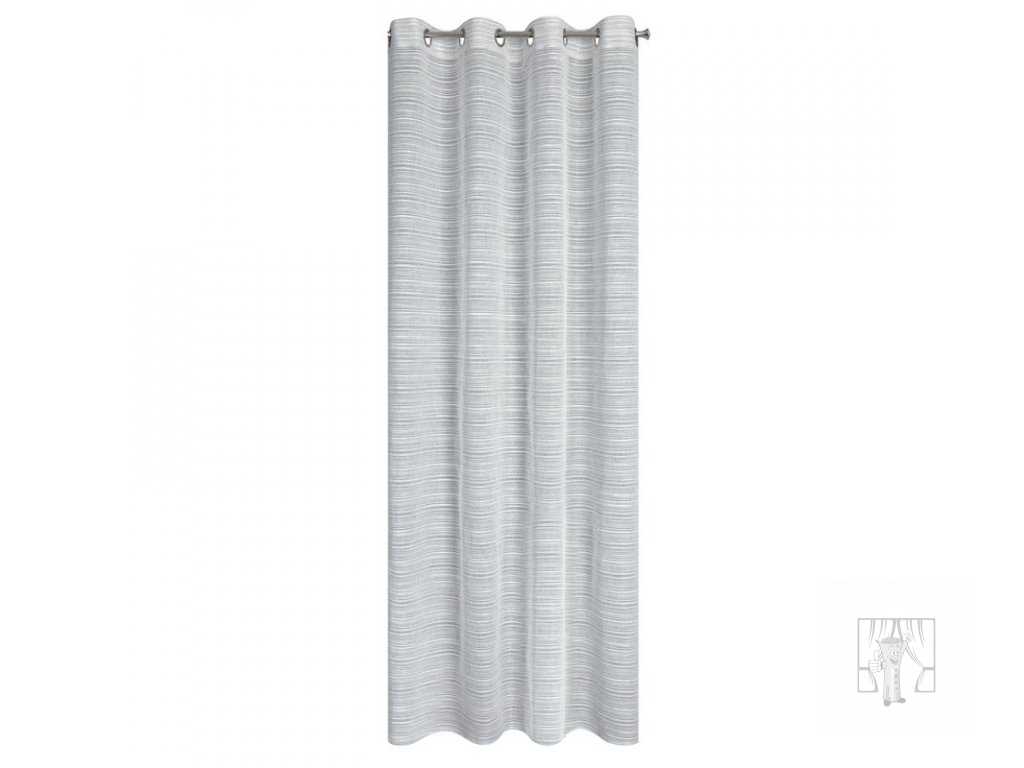 Záclona ARIA na krúžkoch sivá 140x250 cm