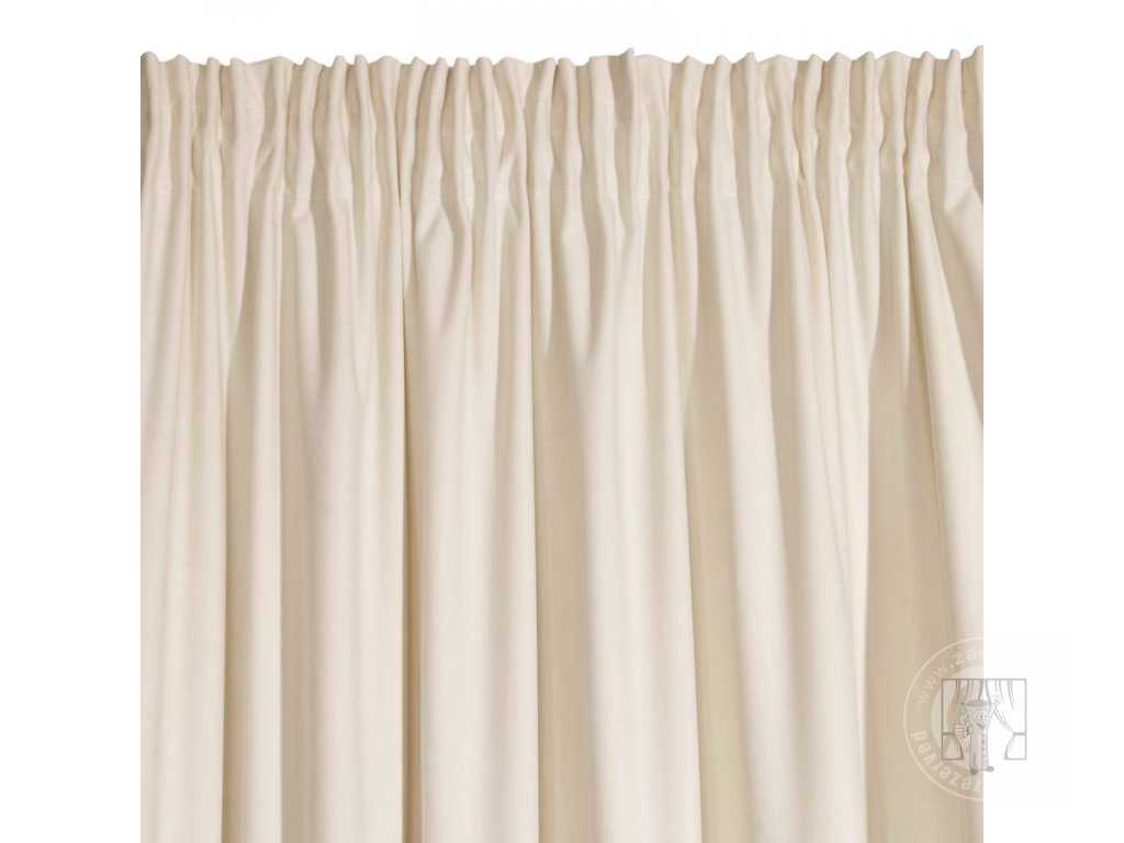 Záves RIA na páske béžový 140x270cm