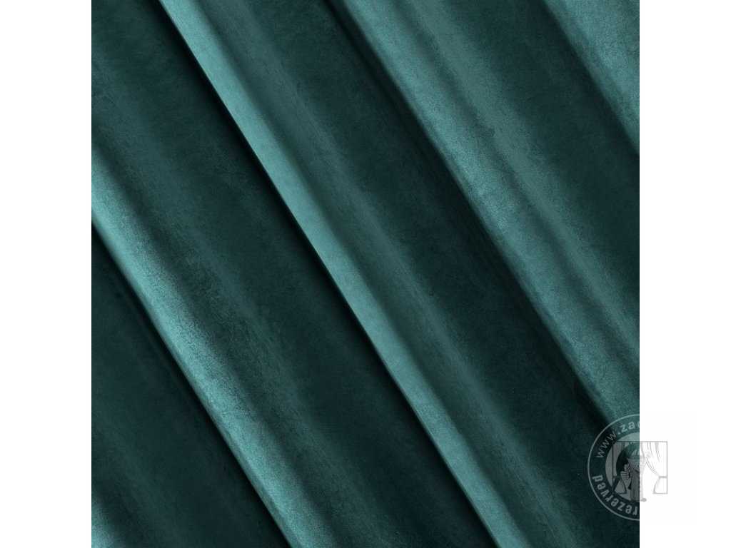 Záves RIA na páske tmavý tyrkysový 140x270cm