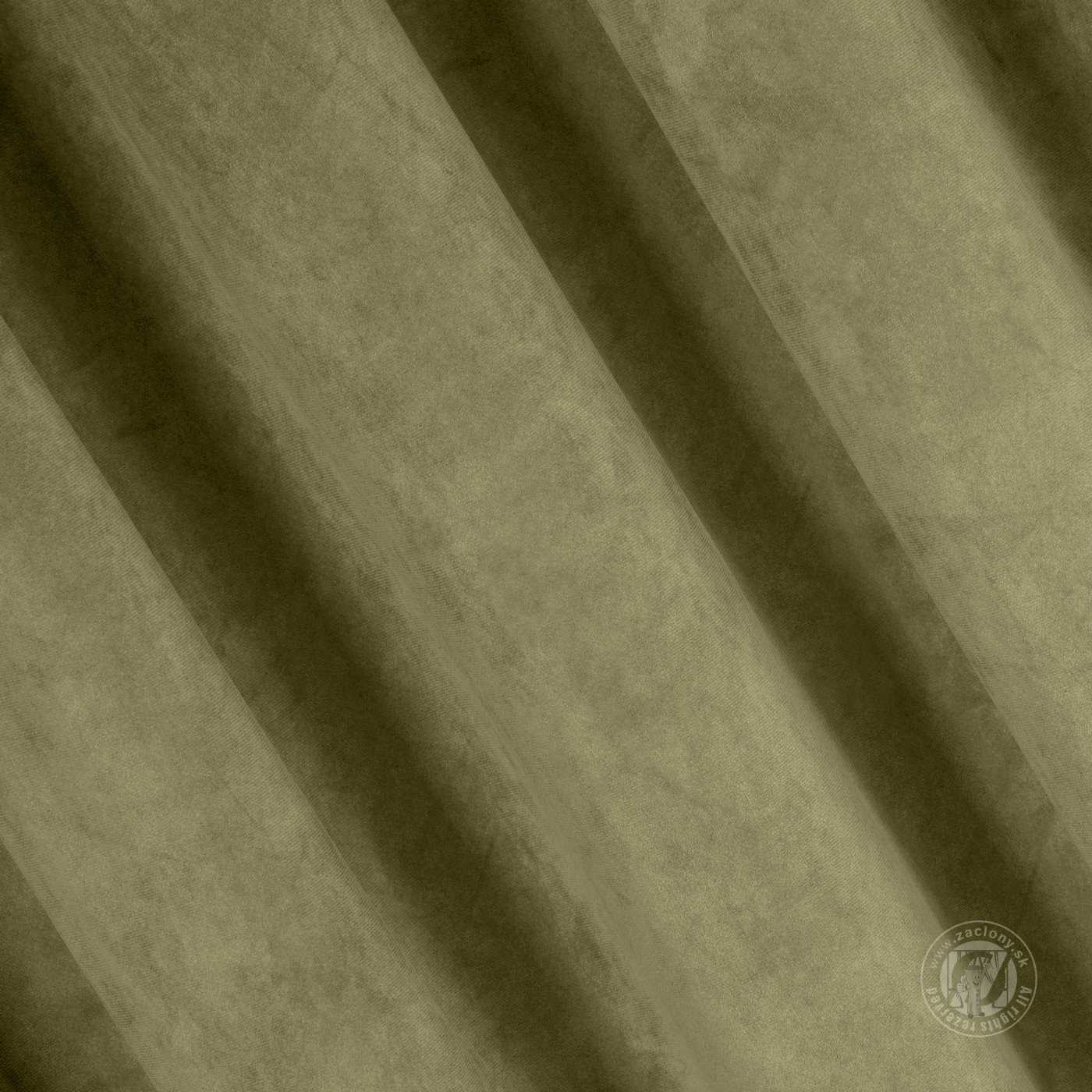 Záves RIA na krúžkoch olivový 140x250cm