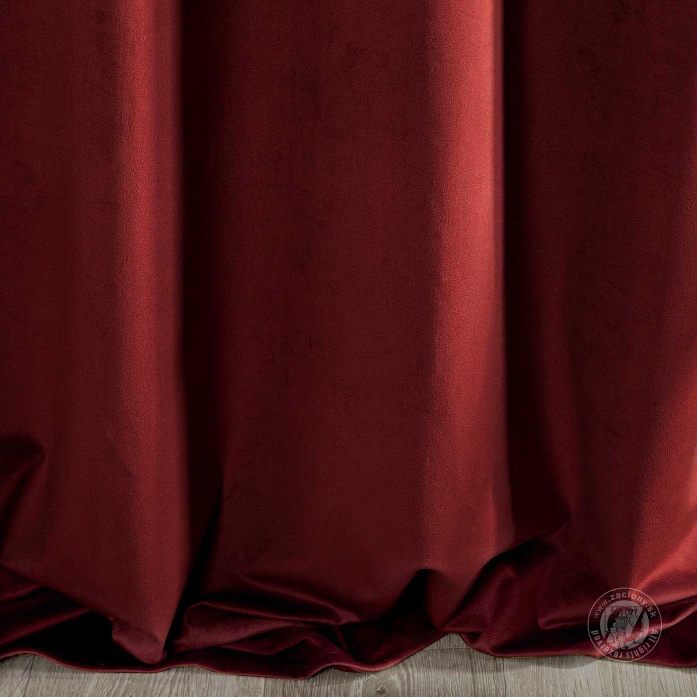 Záves RIA na krúžkoch bordový 140x250cm