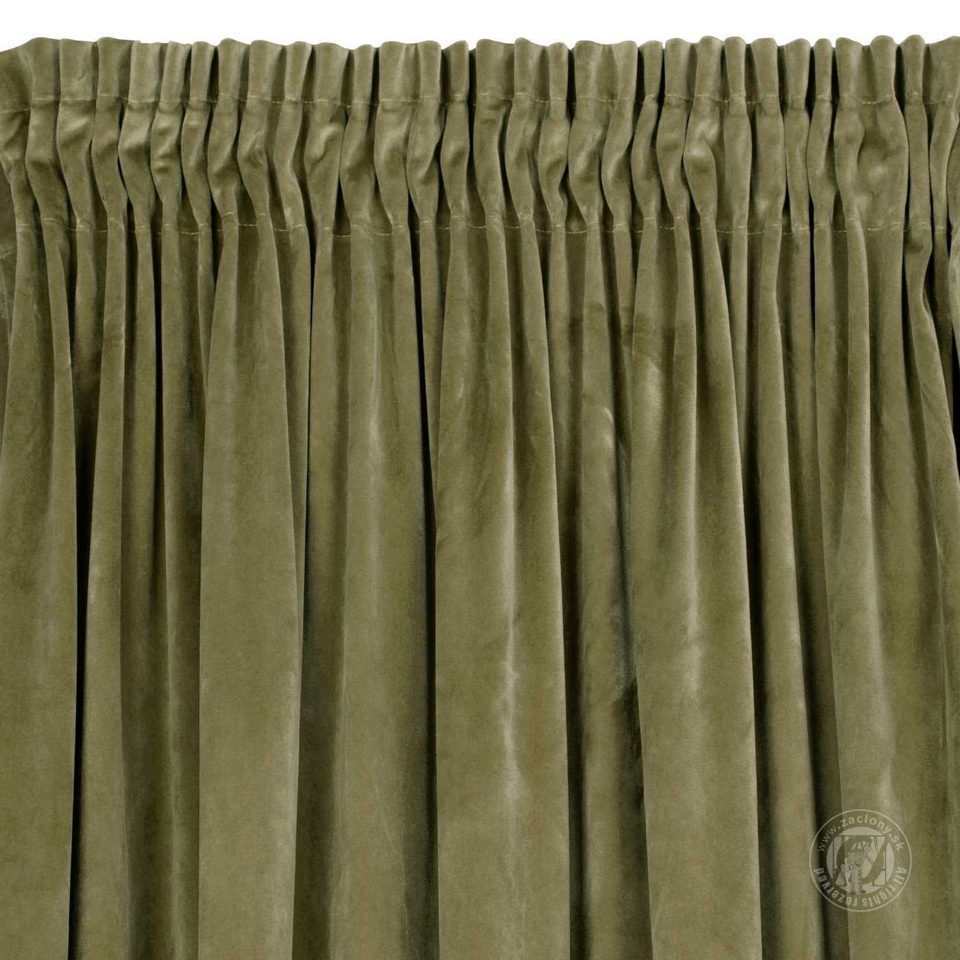Záves RIA na páske olivový 140x270cm