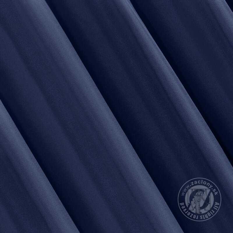 Záves RITA na krúžkoch tmavomodrý 140x250cm