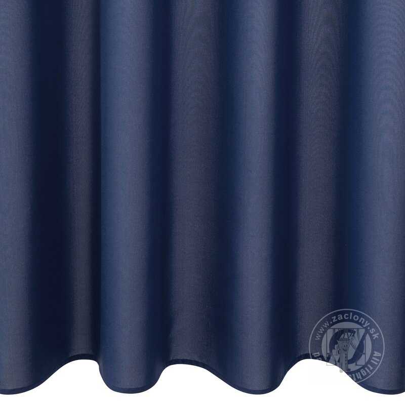Záves RITA na krúžkoch tmavomodrý 140x250cm