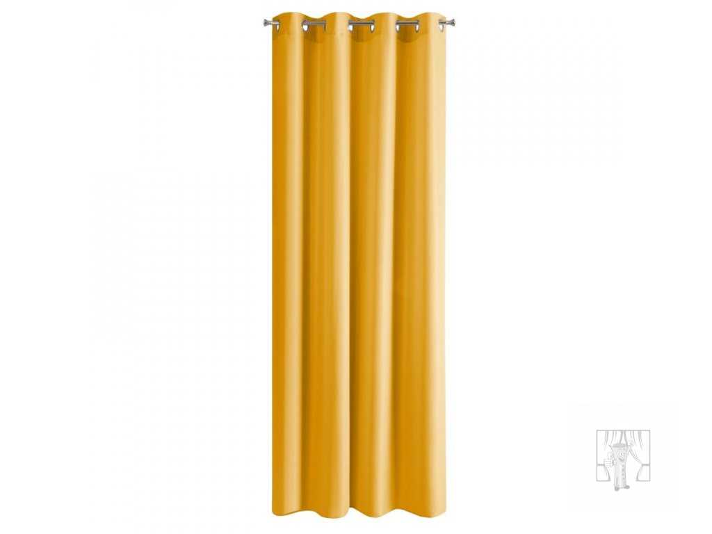 Záves RITA na krúžkoch horčicový 140x250cm
