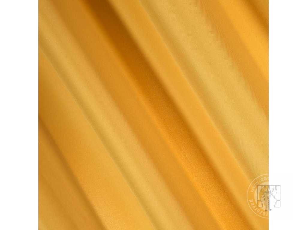 Záves RITA na krúžkoch horčicový 140x250cm