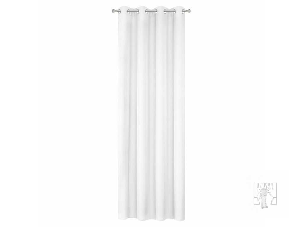 Záves RITA na krúžkoch biely 140x250cm