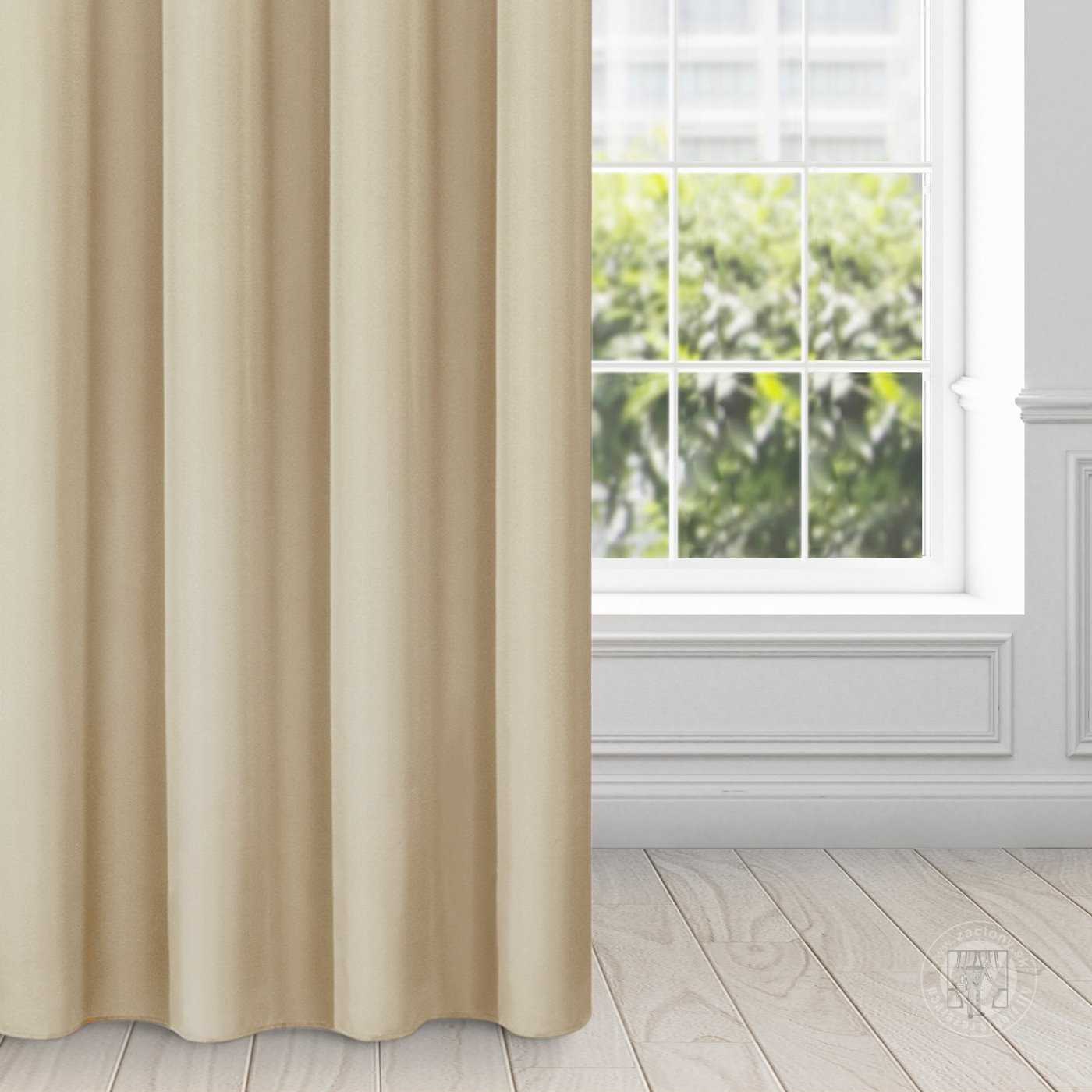 Záves RITA na páske béžový 140x270cm