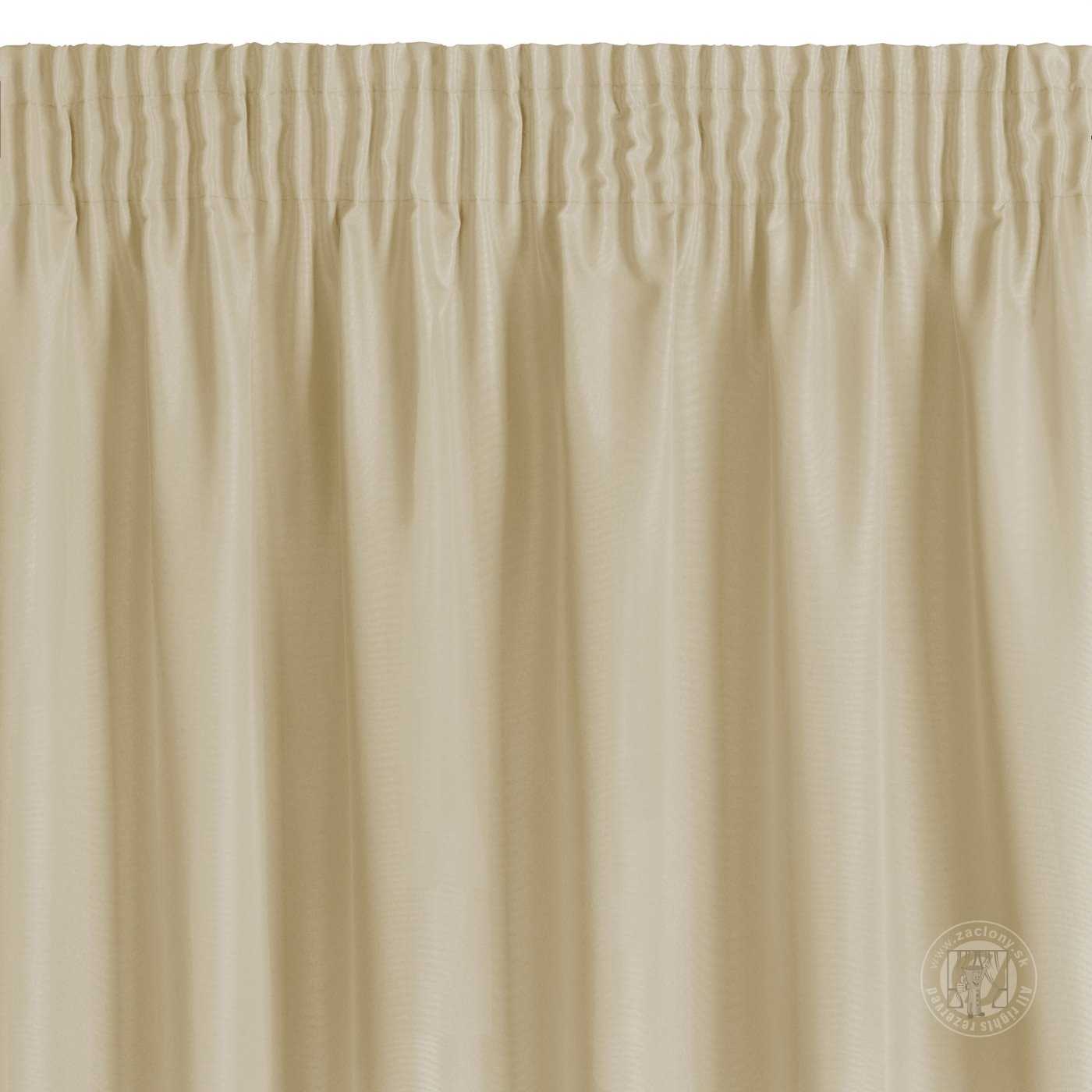 Záves RITA na páske béžový 140x270cm