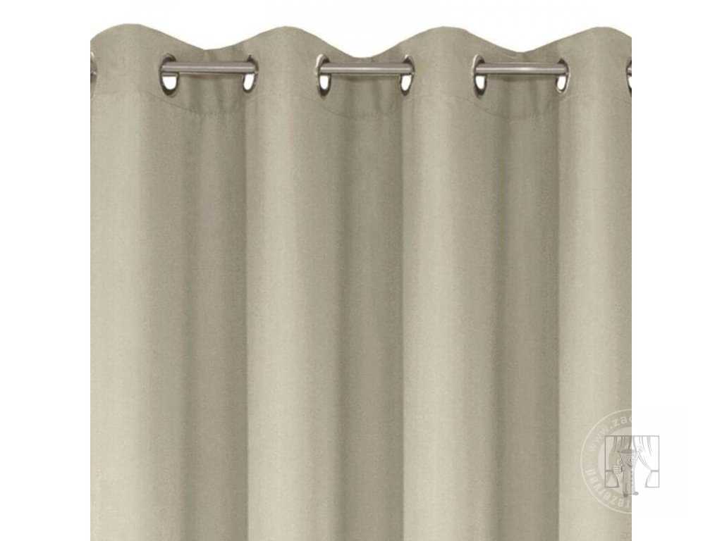 Záves RITA na krúžkoch cappuccino 140x250cm