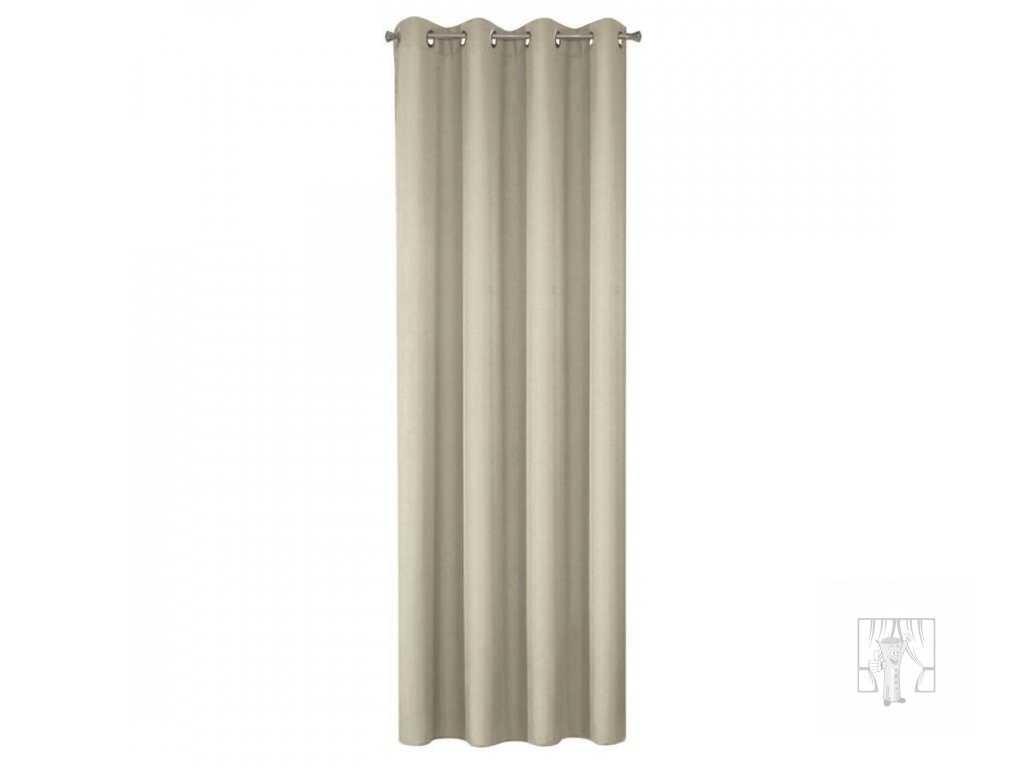 Záves RITA na krúžkoch cappuccino 140x250cm