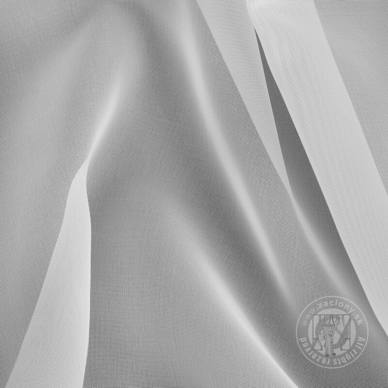 Záclona Simone na flex páske biela 300x300cm